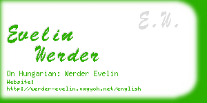 evelin werder business card